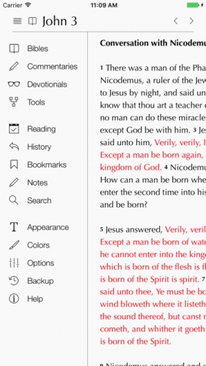 iPhone、iPadアプリ「Holy Bible」のスクリーンショット 2枚目