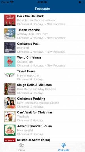 iPhone、iPadアプリ「クリスマス・ラジオ (Christmas Radio)」のスクリーンショット 2枚目