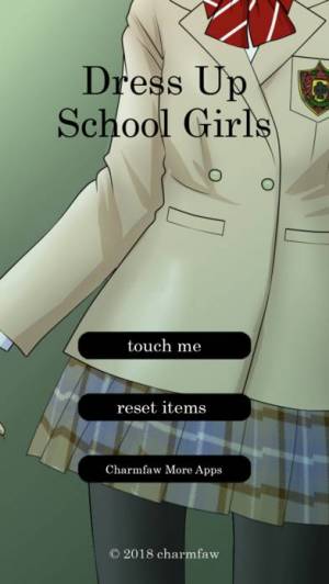 iPhone、iPadアプリ「Dress Up School Girls」のスクリーンショット 1枚目