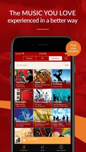 iPhone、iPadアプリ「Jazz Radio - Enjoy Great Music」のスクリーンショット 4枚目