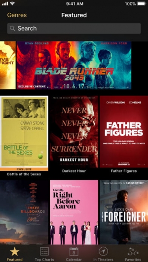 iPhone、iPadアプリ「iTunes Movie Trailers」のスクリーンショット 1枚目