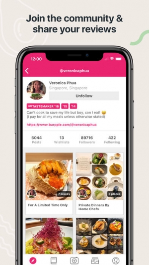 iPhone、iPadアプリ「Burpple - Find Good Food」のスクリーンショット 5枚目