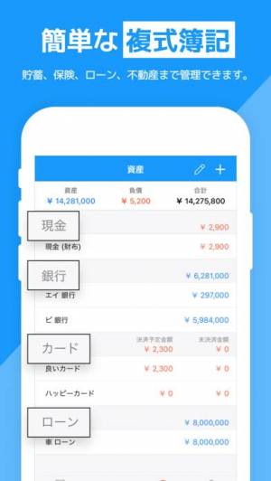 Appliv 家計簿 らくな家計簿 簡単 人気の家計簿 かけいぼ