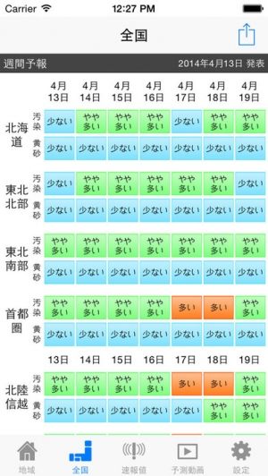Appliv Pm2 5と黄砂の予測 大気汚染予報