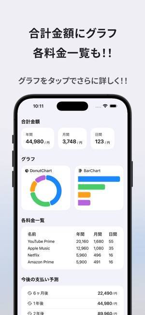 すぐわかる！】『Costly 支払日管理 サブスクリプション