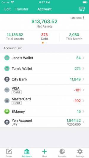 iPhone、iPadアプリ「毎日家計簿 - 共有も予算も外貨管理もできる簡単家計簿アプリ」のスクリーンショット 4枚目