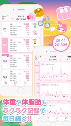 Appliv 簡単ダイエット記録 おでかけマイメロデ