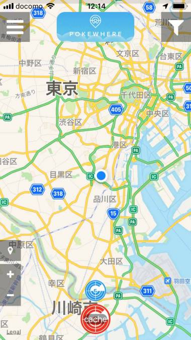 すぐわかる Pokewhere Live Radar Map For Pokemon Go Appliv