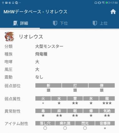 すぐわかる ゲームデータベース モンハンワールド Appliv