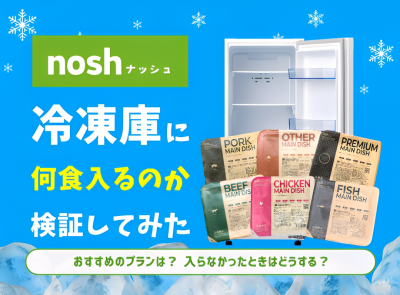nosh(ナッシュ)が冷凍庫に何食入るか検証して分かったおすすめプラン!入らない時の対処法も
