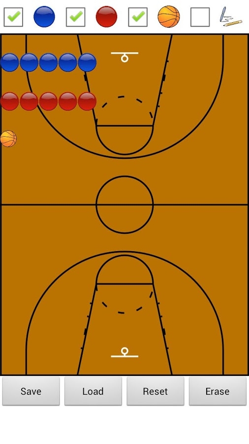 「バスケットボールの戦術版」のスクリーンショット 1枚目