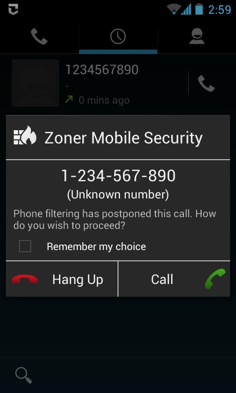 「Zoner Mobile Security」のスクリーンショット 3枚目