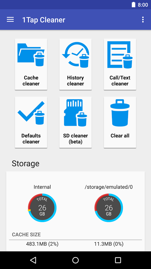 「1Tap Cleaner (日本語版)」のスクリーンショット 1枚目