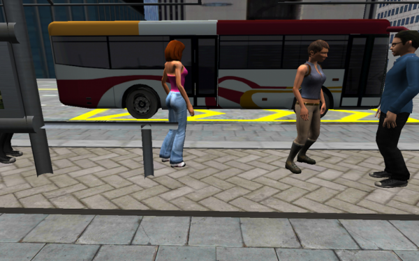 「市内バス運転3Dシミュレータ」のスクリーンショット 3枚目