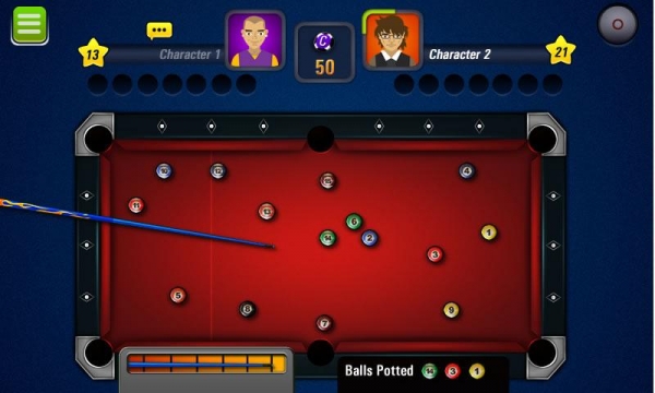 「3D ビリヤード Pool 8 Ball Pro」のスクリーンショット 1枚目