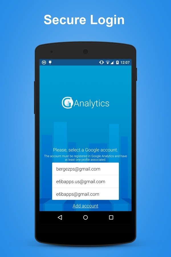 「gAnalytics - Google Analytics」のスクリーンショット 1枚目