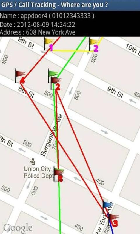 「位置追跡 電話通話記録 GPS 4人 監視アプリ」のスクリーンショット 2枚目