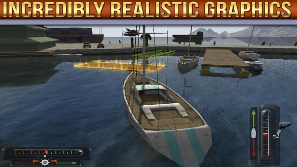 「3D ボート駐艇シミュレーターゲーム」のスクリーンショット 2枚目