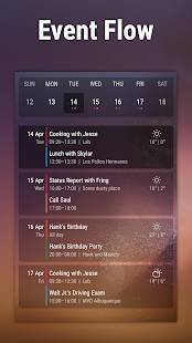 「Event Flow Calendar Widget」のスクリーンショット 1枚目
