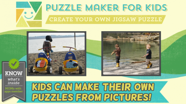 「子供向けのパズルメーカー：写真を使ってジグソーパズルを作る。」のスクリーンショット 1枚目