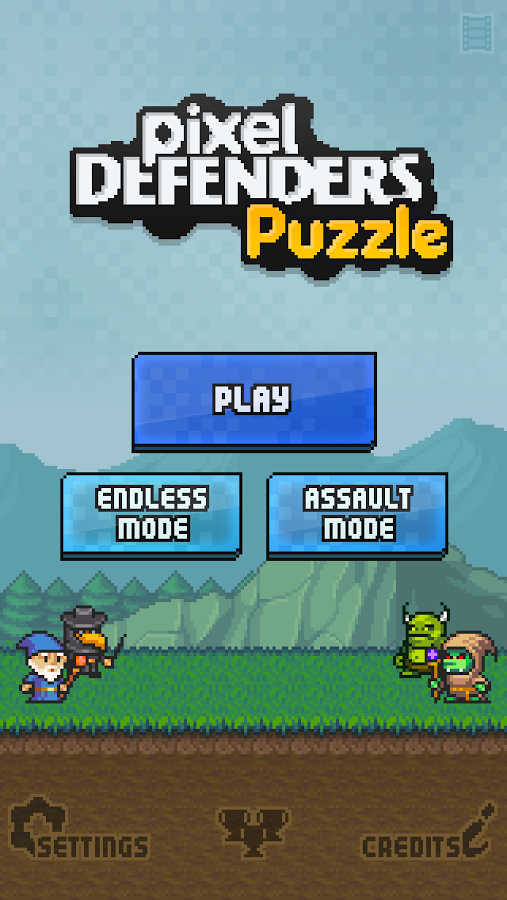 「Pixel Defenders Puzzle」のスクリーンショット 1枚目