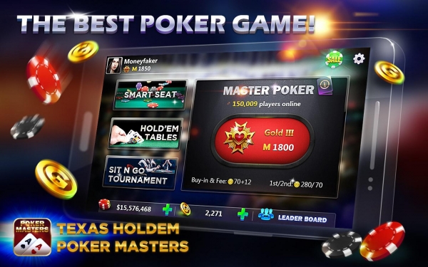 「Texas Holdem:Poker Masters」のスクリーンショット 1枚目