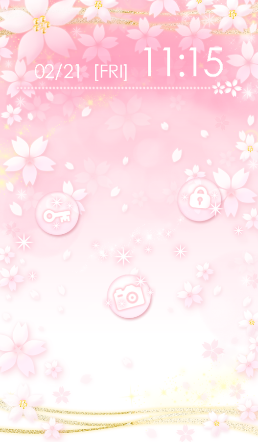 「かわいいきせかえ壁紙★cherry blossoms」のスクリーンショット 3枚目
