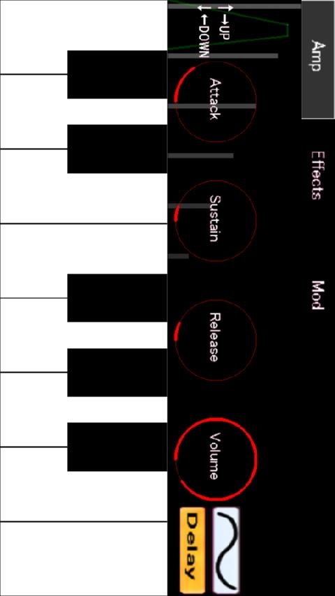 「アナログシンセサイザーFree:キーボードピアノ楽器」のスクリーンショット 1枚目