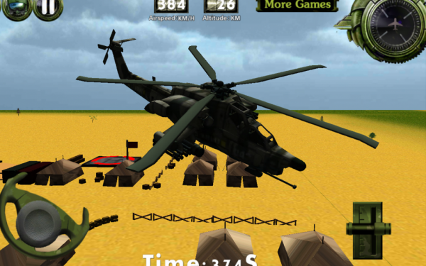 「戦闘ヘリコプター3D飛行」のスクリーンショット 2枚目