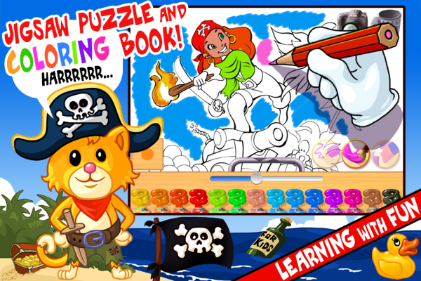 「Amazing Pirate Puzzle For Kids」のスクリーンショット 2枚目