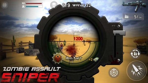 「Zombie Assault:Sniper」のスクリーンショット 2枚目