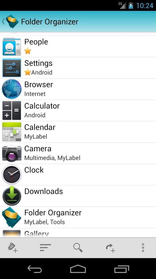 「Folder Organizer lite」のスクリーンショット 1枚目