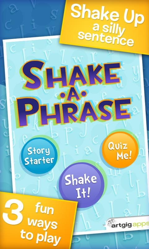 「Shake-a-Phrase: Vocabulary Fun」のスクリーンショット 1枚目