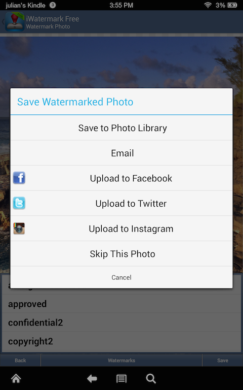「iWatermark Free Watermarking」のスクリーンショット 3枚目