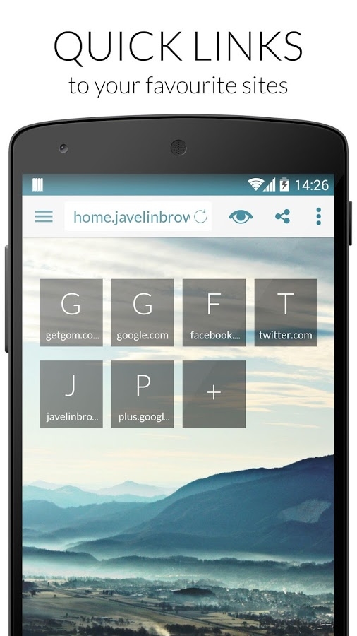 「Javelin Browser」のスクリーンショット 1枚目