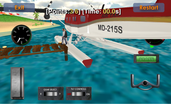 「Sea Plane: Flight Simulator 3D」のスクリーンショット 2枚目