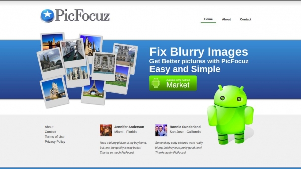「PicFocuz  - ぼやけた写真を修正」のスクリーンショット 1枚目