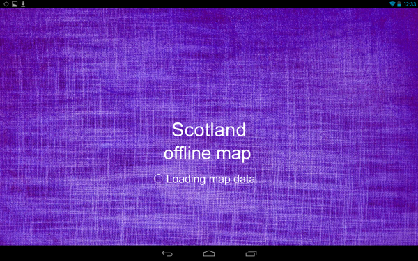 「スコットランド オフライン地図」のスクリーンショット 1枚目