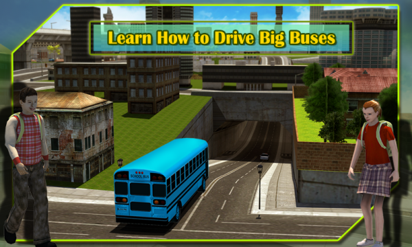 「School Bus Driver 3D Simulator」のスクリーンショット 2枚目