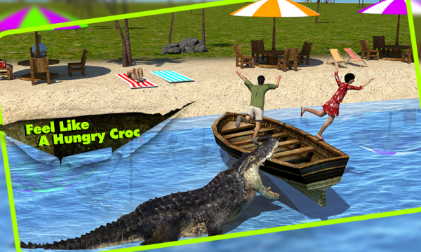 「Crocodile Simulator 3D」のスクリーンショット 2枚目