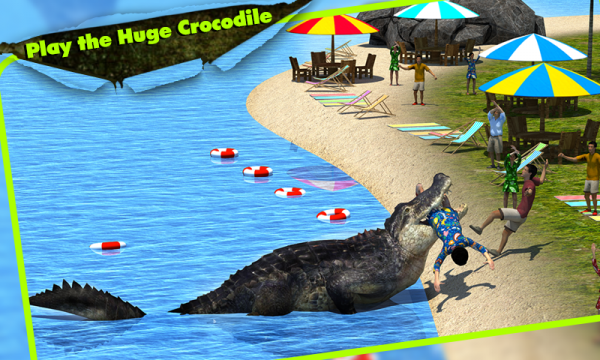 「Crocodile Simulator 3D」のスクリーンショット 1枚目