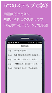 「FX 用語集 for androidアプリ-初心者用FX解説」のスクリーンショット 3枚目