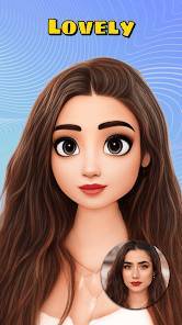「Beauty Cartoon Face Editor App」のスクリーンショット 1枚目