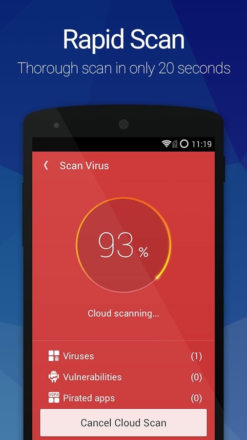 「Antivirus Pro—Android Security」のスクリーンショット 2枚目