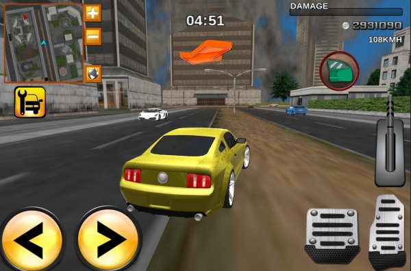 「犯罪レースカードライバーの3D」のスクリーンショット 3枚目