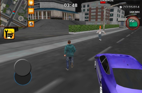 「犯罪レースカードライバーの3D」のスクリーンショット 1枚目