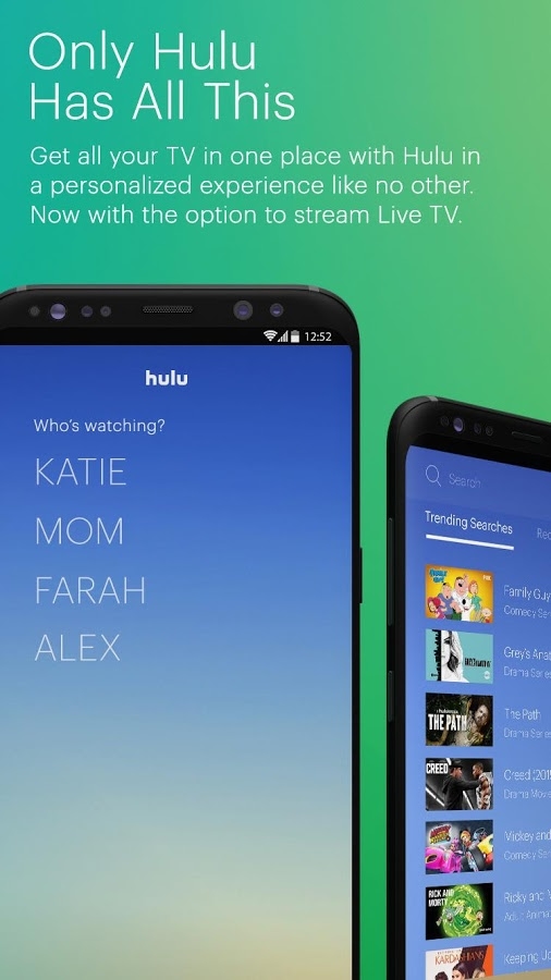 「Hulu: Stream TV, Movies & more」のスクリーンショット 1枚目