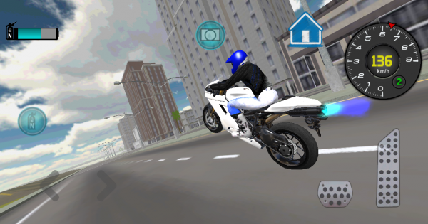 「速いバイクのドライバー3D」のスクリーンショット 3枚目