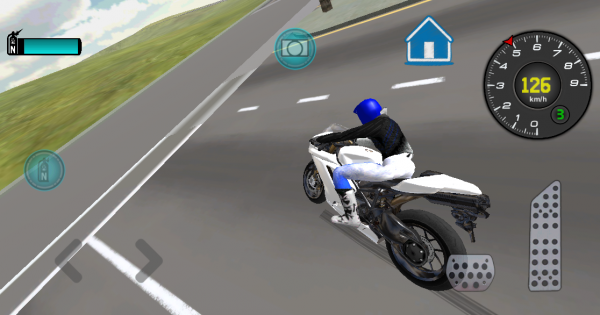 「速いバイクのドライバー3D」のスクリーンショット 2枚目