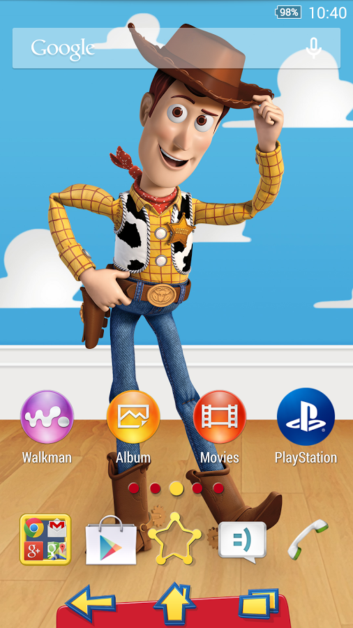 「XPERIA™ Toy Story Woody Theme」のスクリーンショット 1枚目